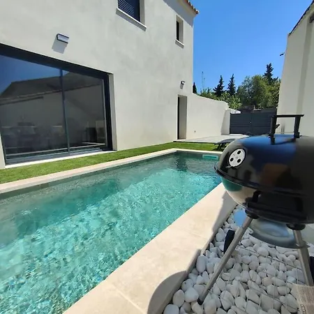 Superbe Maison Neuve Piscine Clim Parking Recharge Voiture Electrique Villa Bouillargues