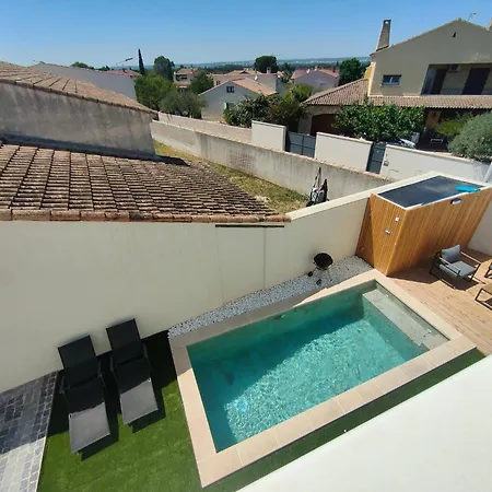 Superbe Maison Neuve Piscine Clim Parking Recharge Voiture Electrique Villa Bouillargues