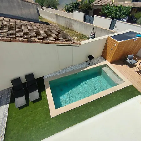 Superbe Maison Neuve Piscine Clim Parking Recharge Voiture Electrique Villa
